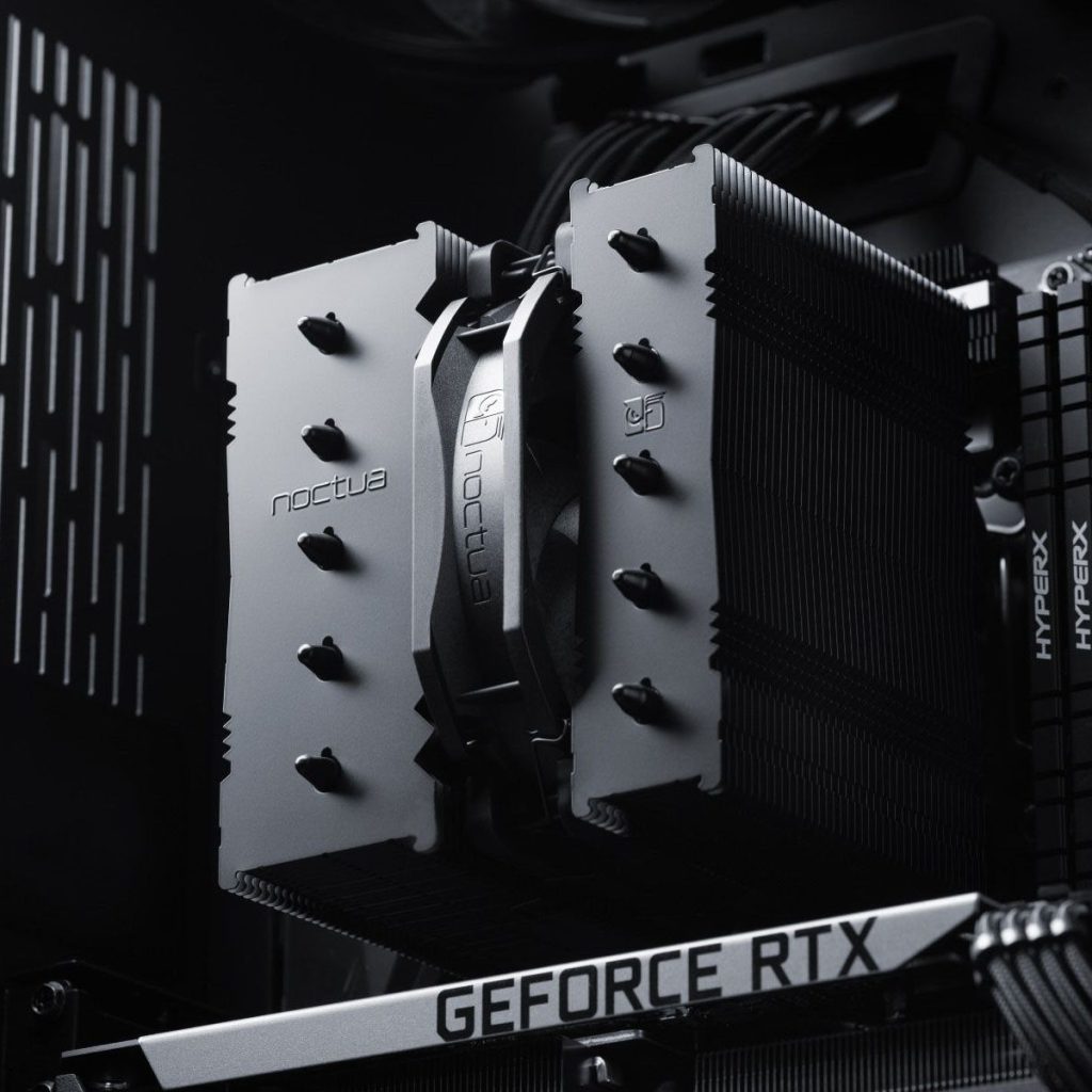 Noctua NH-D12L chromax.black CPU cooler - 120mm
