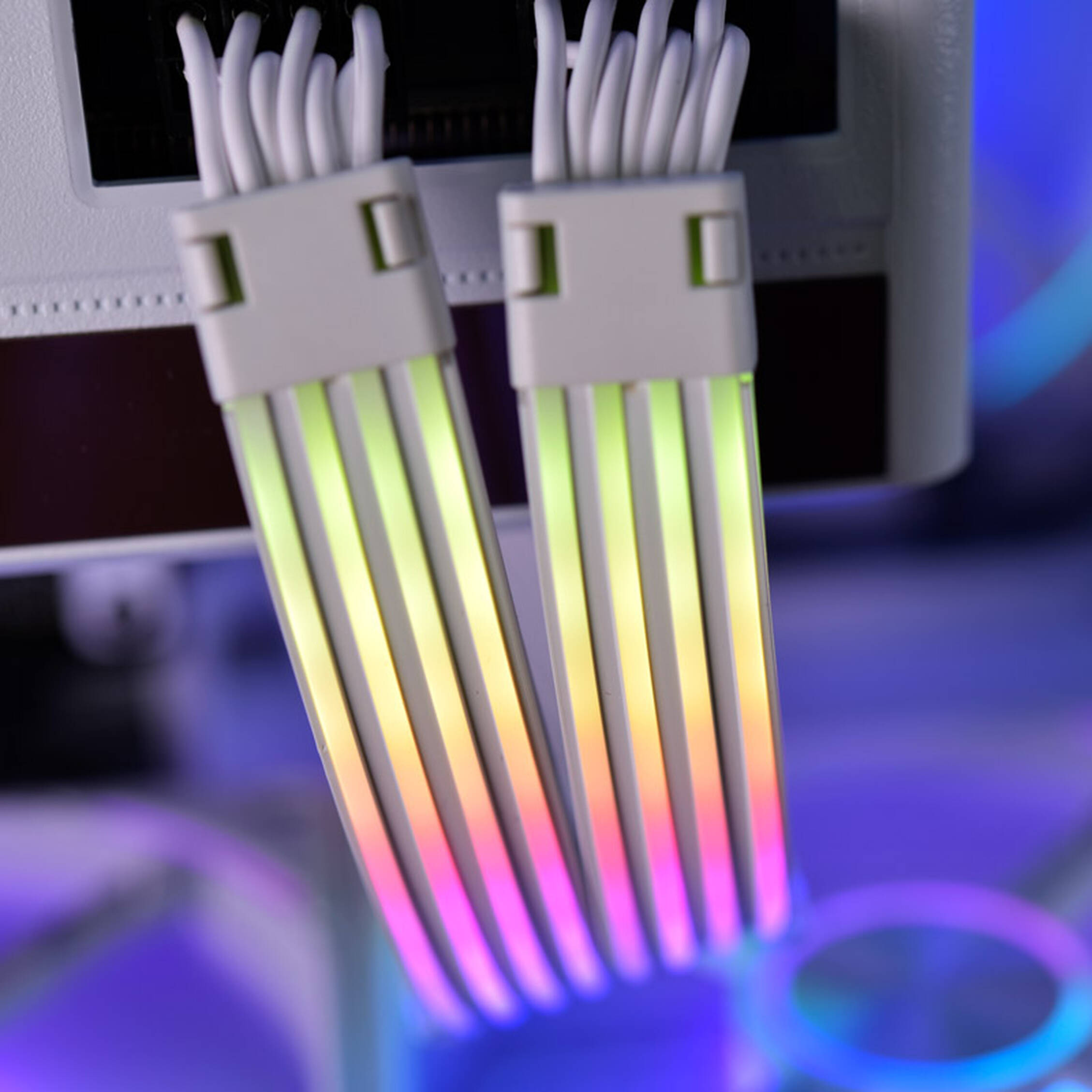Rgb In Cable Lian Li Strimer Plus V2 RGB motherboard cable + RGB PCIe VGA power ...