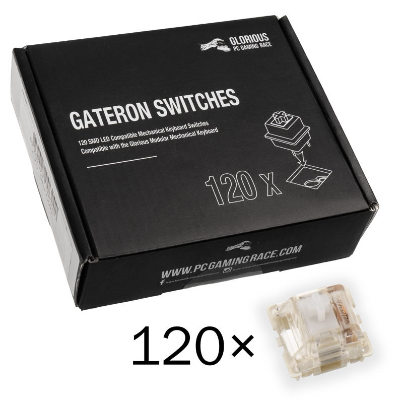 Glorious Gateron Clear Switches (Pack of 120)