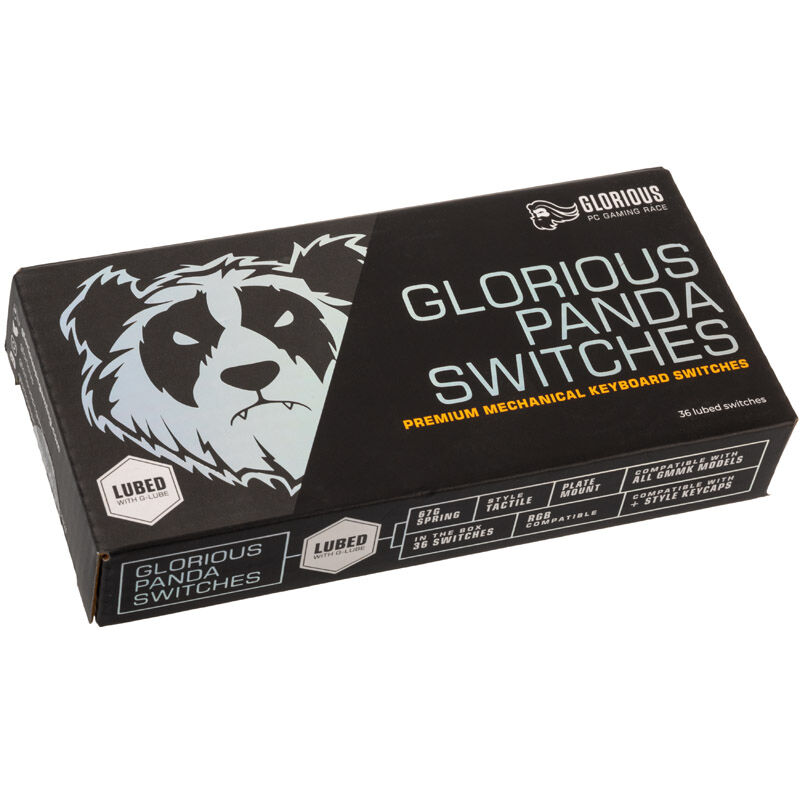 Glorious Panda Switches - 36 pieces, lubricated