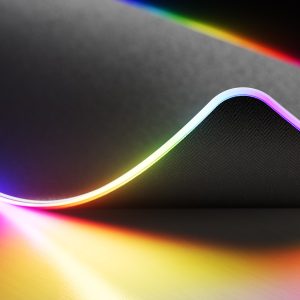 Hyte CNVS Intense Play Mat qRGB Gaming Mouse Pad - Black