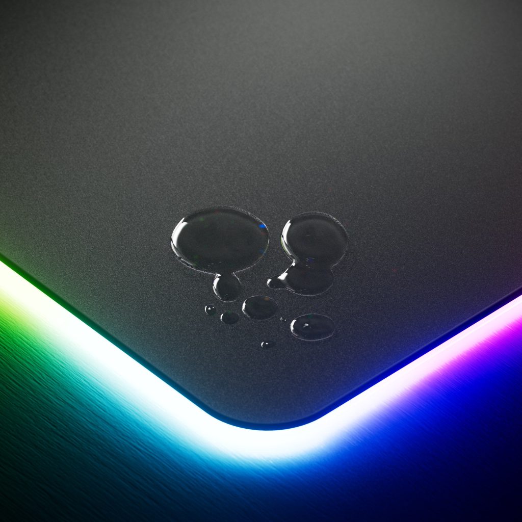 Hyte CNVS Intense Play Mat qRGB Gaming Mouse Pad - Black