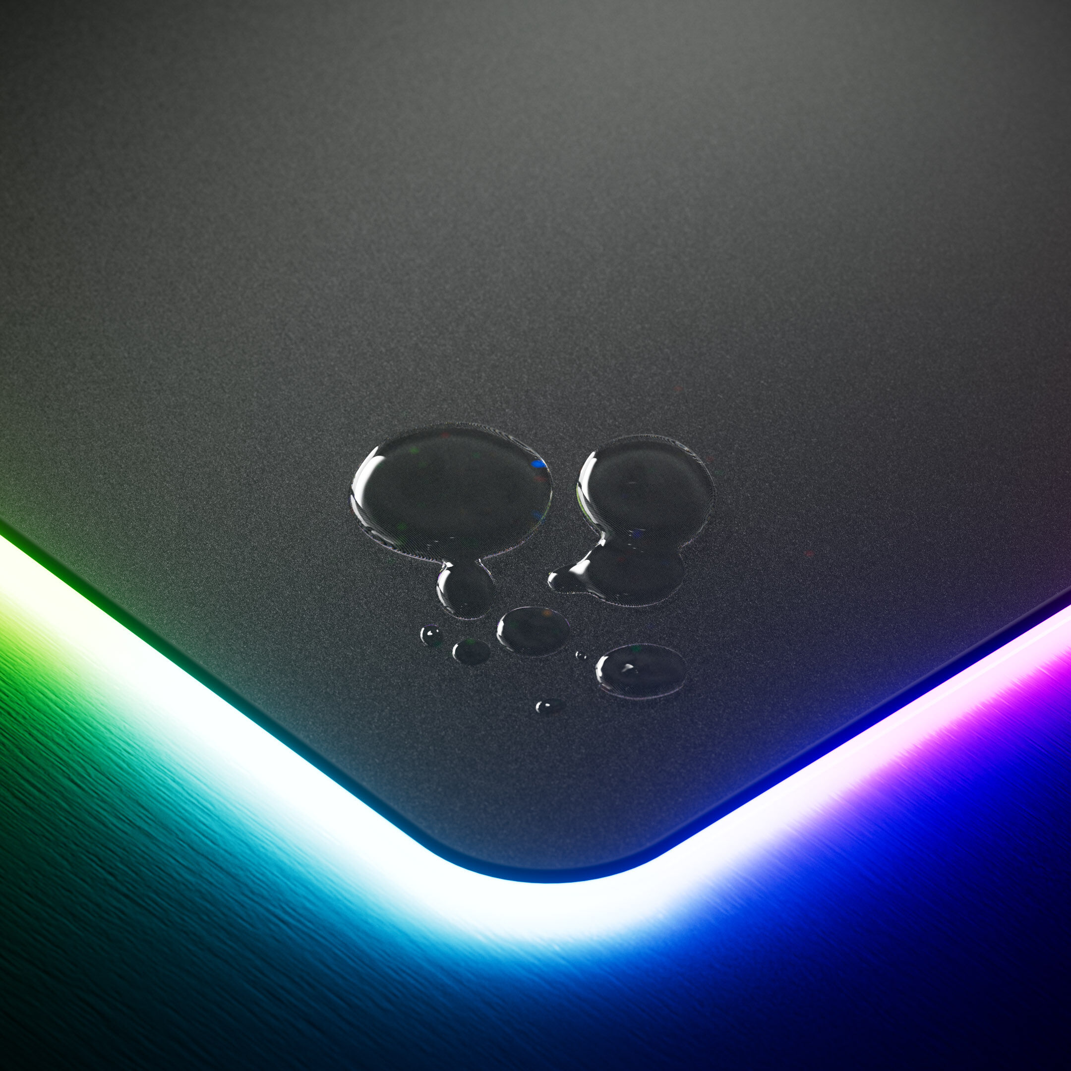Hyte CNVS Intense Play Mat qRGB Gaming Mouse Pad - Black
