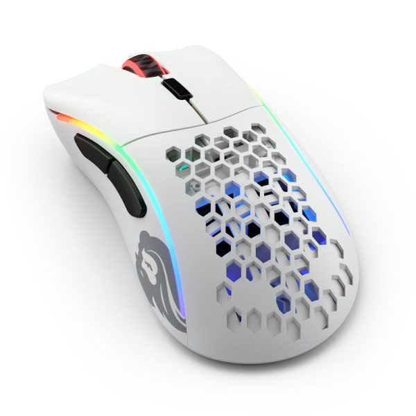 Glorious Model D wireless gaming mouse – white, matt
