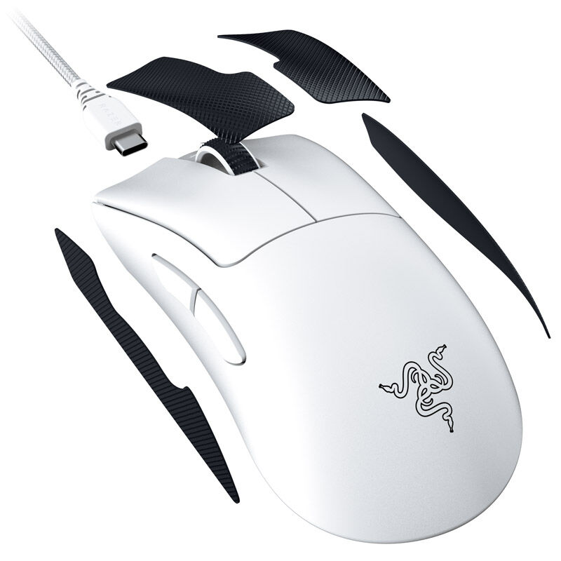 razer DeathAdder V3 Pro Wireless Gaming Mouse - White