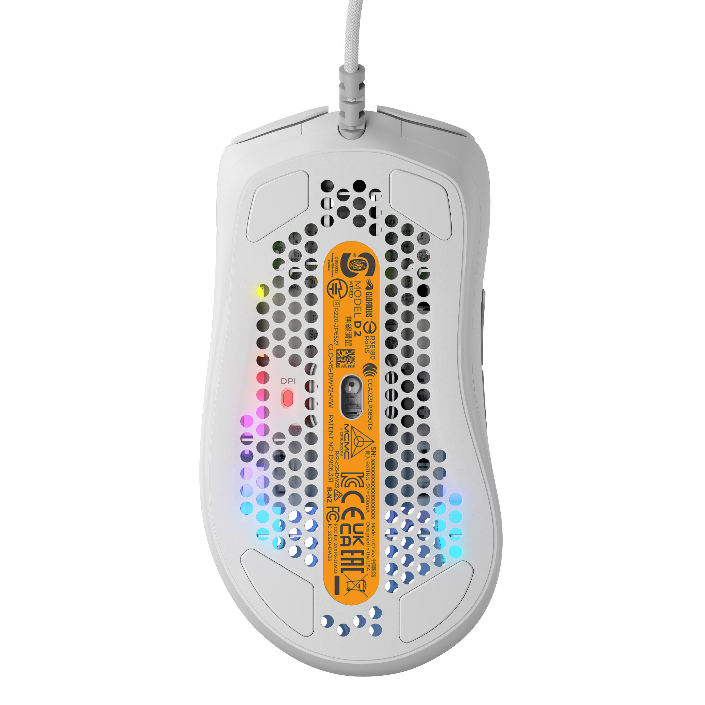 Glorious Model D 2 Gaming Mouse - white