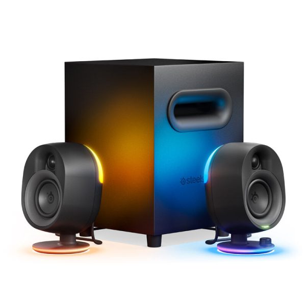 SteelSeries Arena 7 gaming speakers with subwoofer, RGB lighting – black
