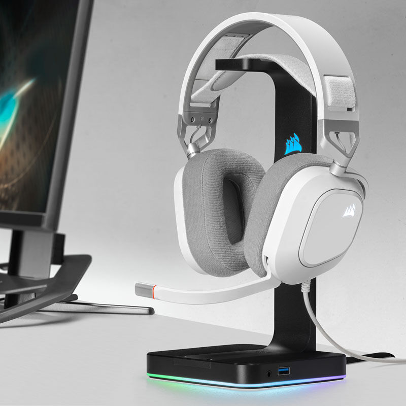 Corsair HS80 RGB USB Headset - white : image 7