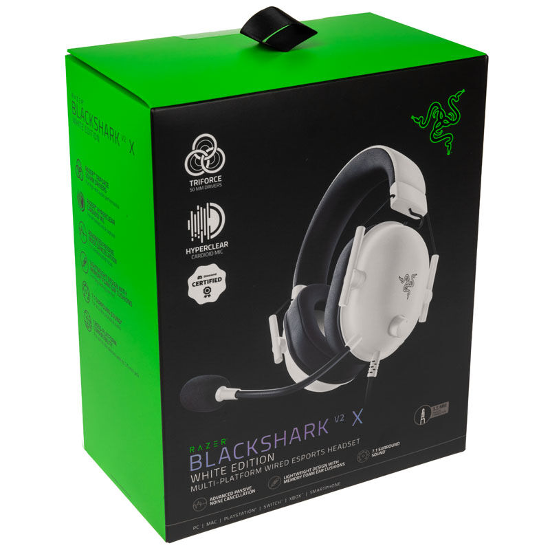 Razer BlackShark V2 X Gaming Headset - White