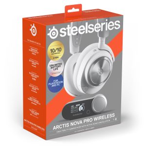 SteelSeries Arctis Nova Pro Wireless Gaming Headset, white