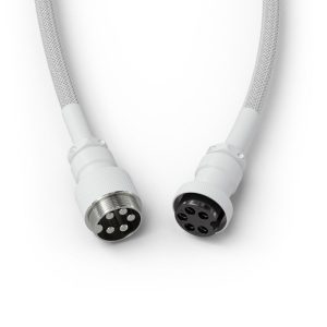 Glorious Coiled Cable Ghost White, USB-C to USB-A spiral cable - 1.37m, white