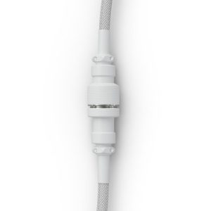 Glorious Coiled Cable Ghost White, USB-C to USB-A spiral cable - 1.37m, white