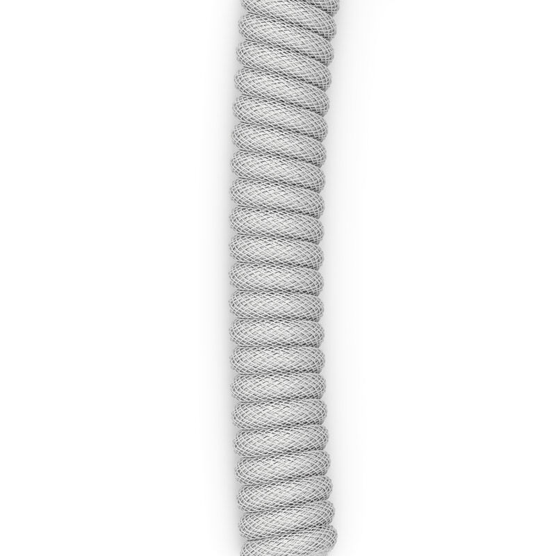 Glorious Coiled Cable Ghost White, USB-C to USB-A spiral cable - 1.37m, white