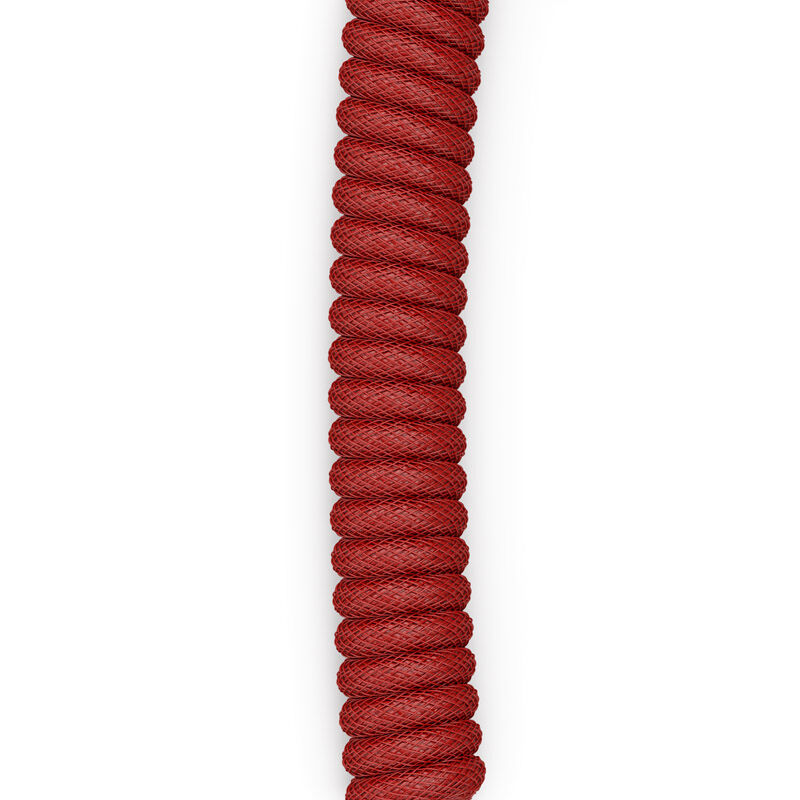 Glorious Coiled Cable Crimson Red, USB-C to USB-A spiral cable - 1.37m, red/black : image 4