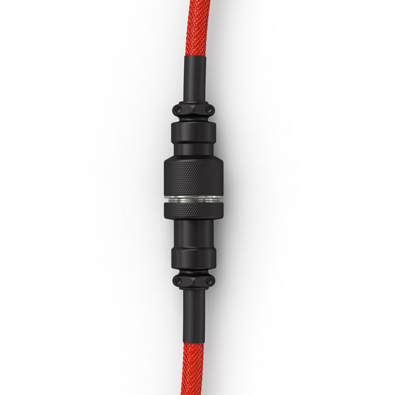 Glorious Coiled Cable Crimson Red, USB-C to USB-A spiral cable - 1.37m, red/black : image 5