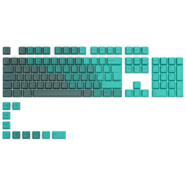 Glorious GPBT Keycaps – 115 PBT keycaps, ISO, UK layout, Rain Forest