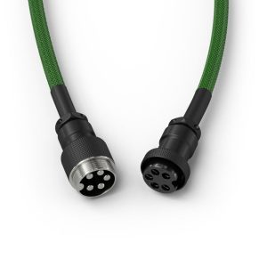 Glorious Coiled Cable Forest Green, USB-C to USB-A spiral cable - 1.37m, green