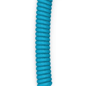Glorious Coiled Cable Electric Blue, USB-C to USB-A spiral cable - 1.37m, sky blue