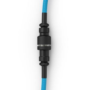 Glorious Coiled Cable Electric Blue, USB-C to USB-A spiral cable - 1.37m, sky blue