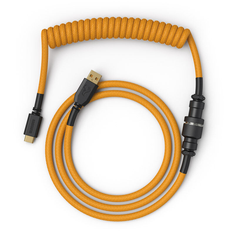 Glorious Coiled Cable Glorious Gold, USB-C to USB-A coiled cable - 1.37m, gold : image 2