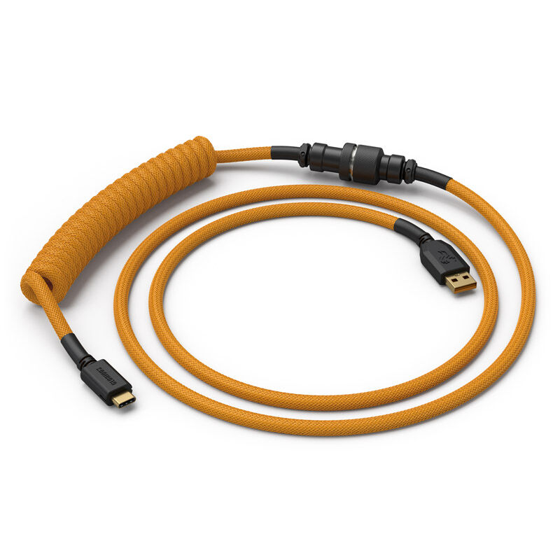 Glorious Coiled Cable Glorious Gold, USB-C to USB-A coiled cable - 1.37m, gold : image 1