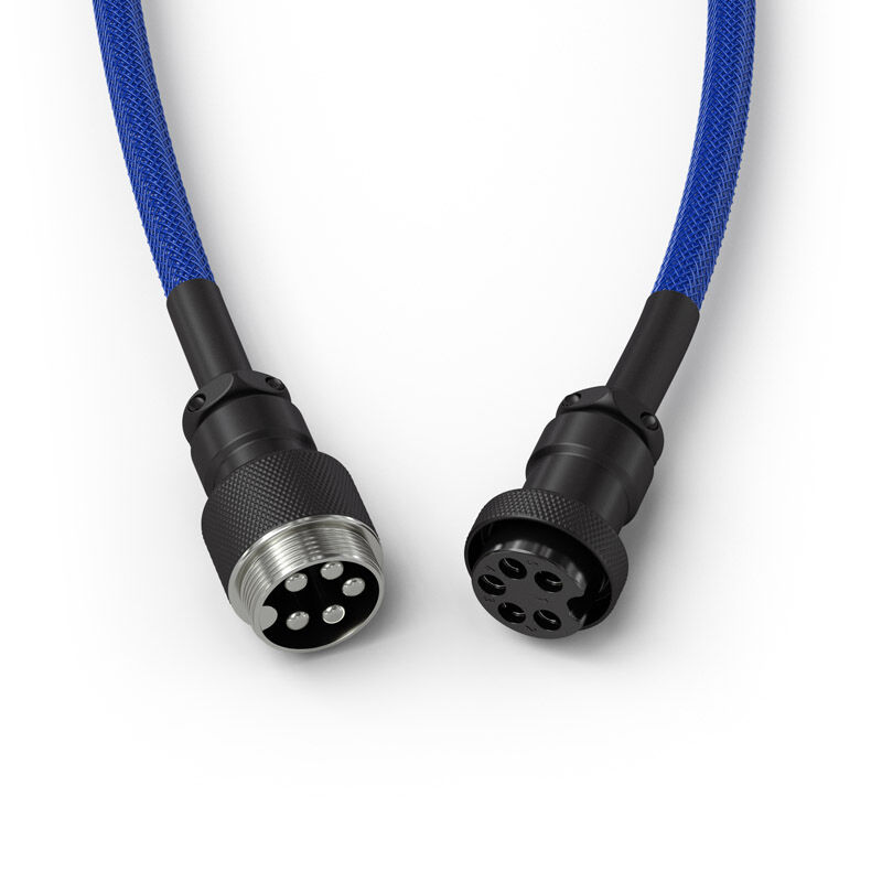 Glorious Coiled Cable Cobalt, USB-C to USB-A spiral cable - 1.37m, blue