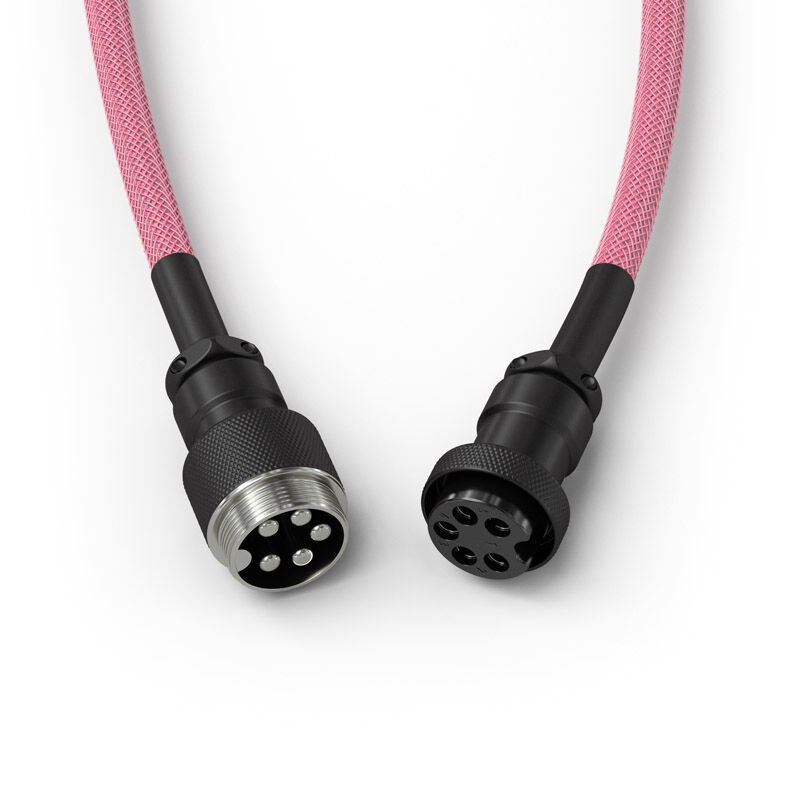 Glorious Coiled Cable Prism Pink, USB-C to USB-A spiral cable - 1.37m, pink : image 3
