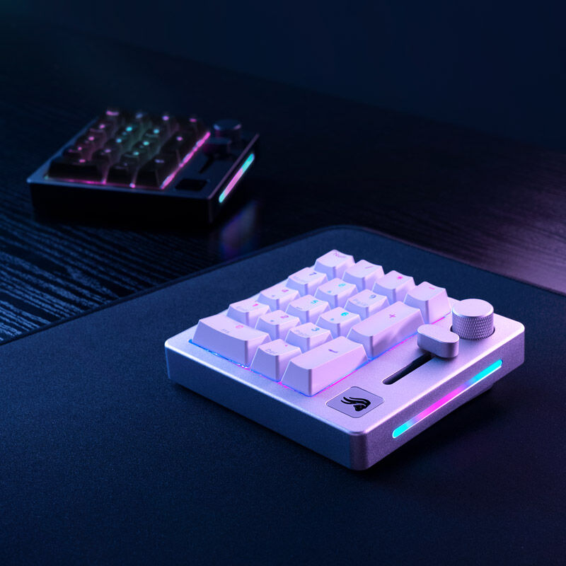 Glorious GMMK Wireless Numpad - Fox Switches, grey/white