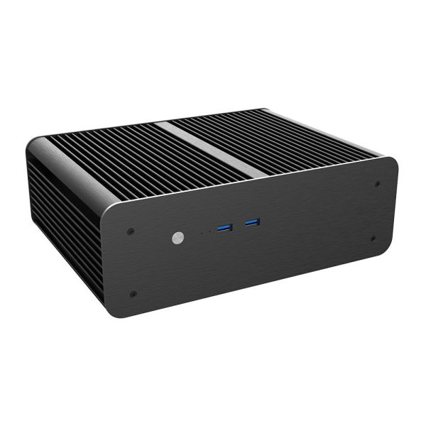 Akasa Euler MX Plus, aluminum case – Mini-ITX, black