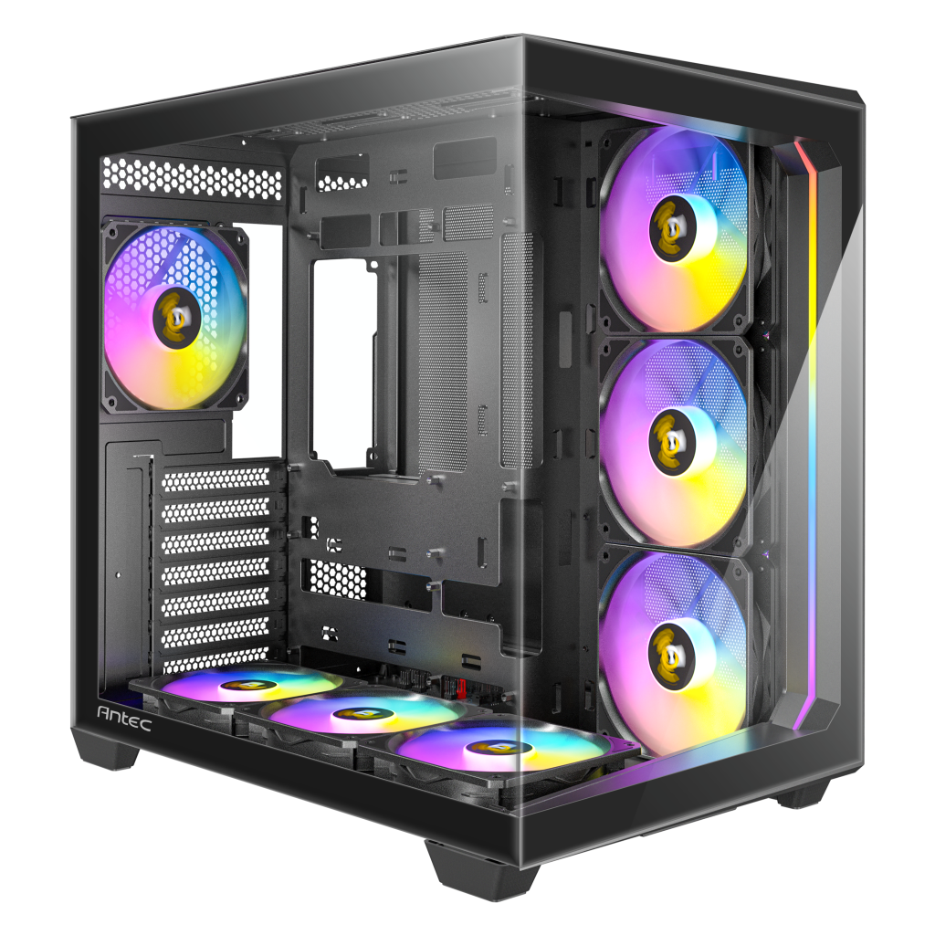 Antec C5 PC case, Midi-Tower, ATX, RGB, Tempered Glass - black : image 9
