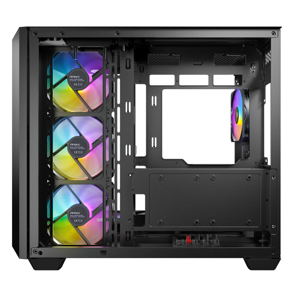 Antec C5 PC case, Midi-Tower, ATX, RGB, Tempered Glass - black : image 4