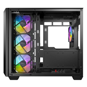 Antec C5 PC case, Midi-Tower, ATX, RGB, Tempered Glass - black : image 4