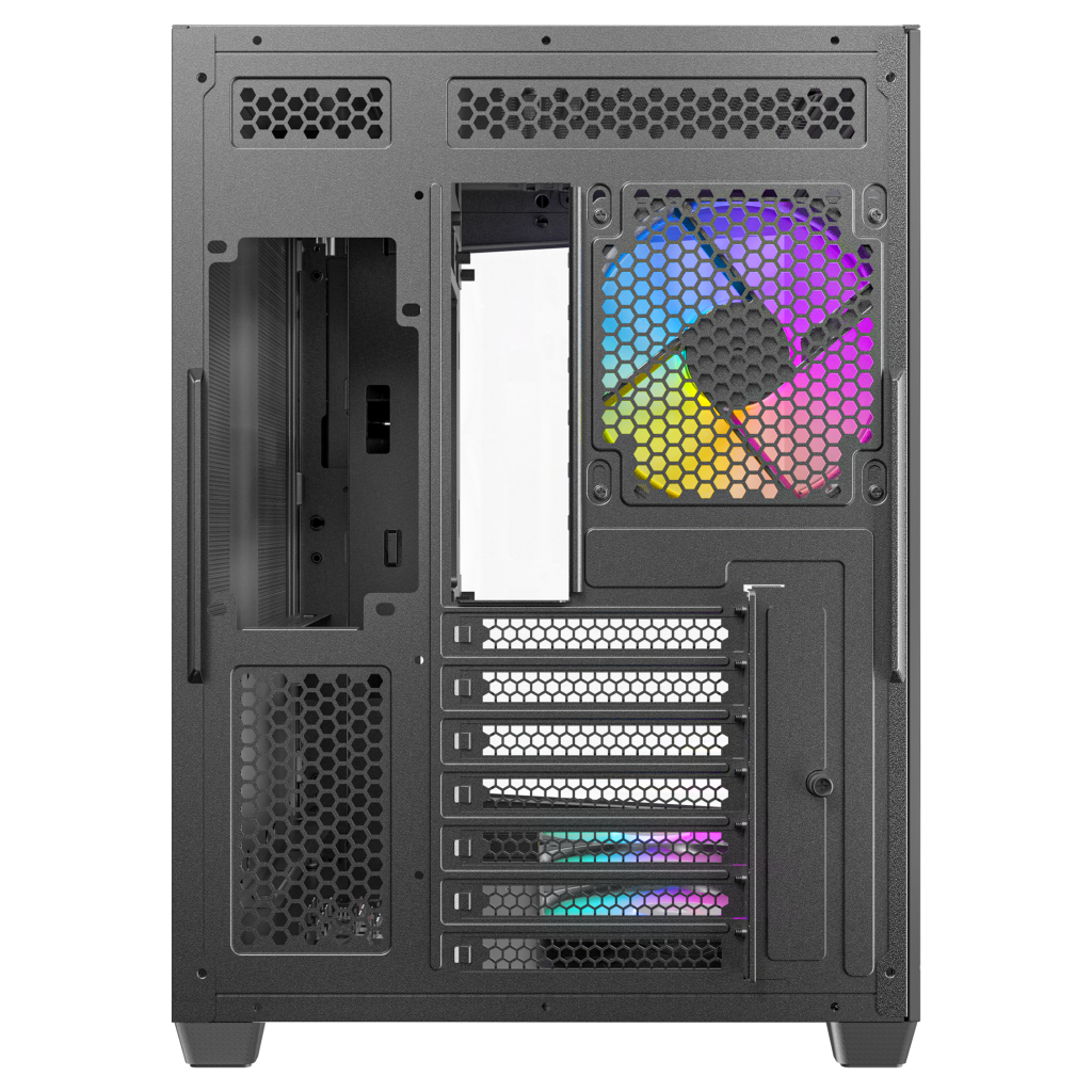 Antec C5 PC case, Midi-Tower, ATX, RGB, Tempered Glass - black : image 5
