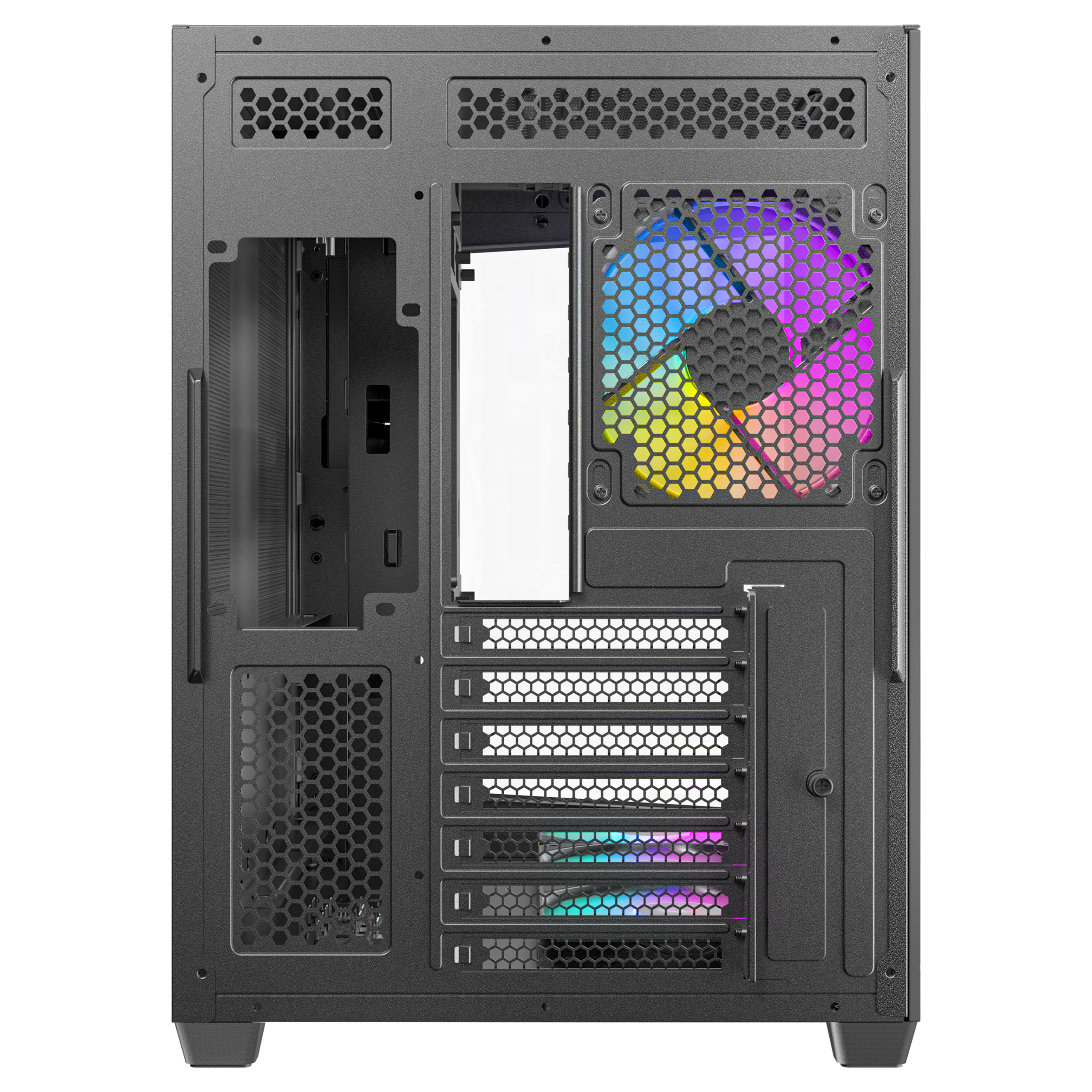 Antec C5 PC case, Midi-Tower, ATX, RGB, Tempered Glass - black : image 5