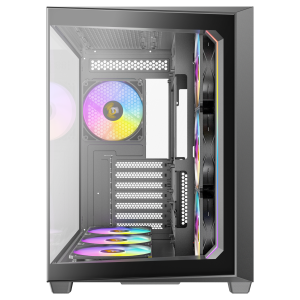 Antec C5 PC case, Midi-Tower, ATX, RGB, Tempered Glass - black : image 3