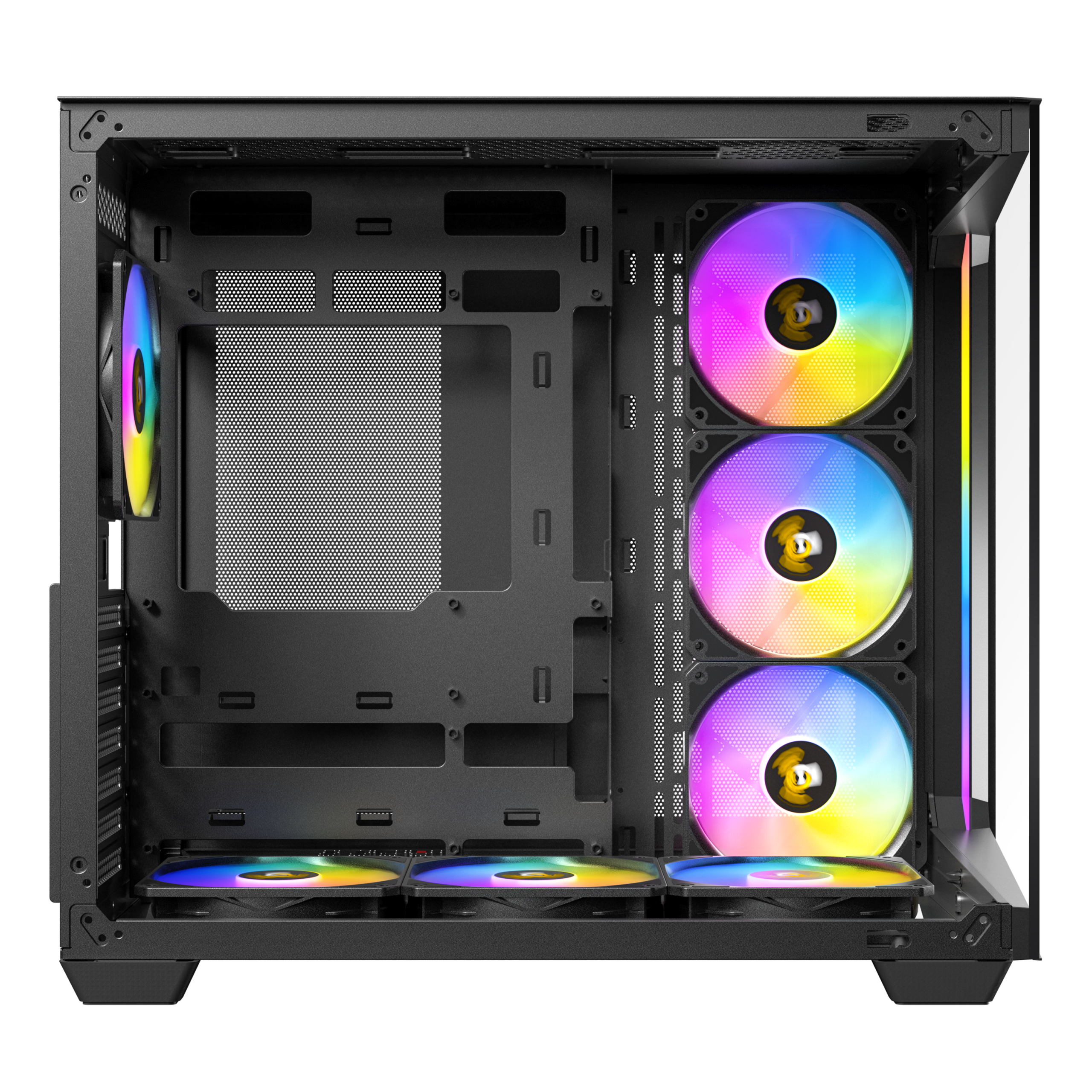 Antec C5 PC case, Midi-Tower, ATX, RGB, Tempered Glass - black : image 8