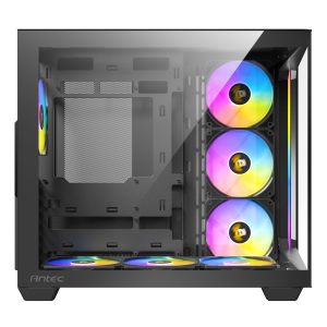 Antec C5 PC case, Midi-Tower, ATX, RGB, Tempered Glass - black : image 10