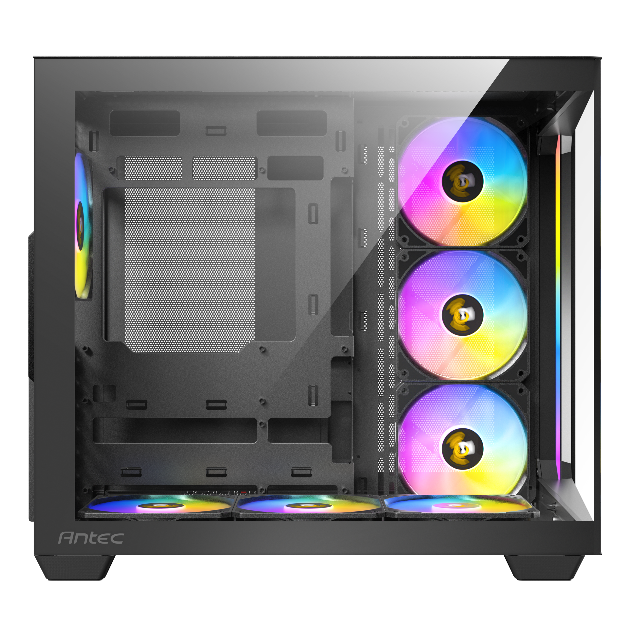 Antec C5 PC case, Midi-Tower, ATX, RGB, Tempered Glass - black : image 10