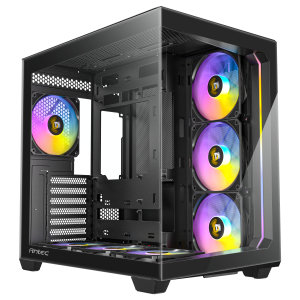 Antec C5 PC case, Midi-Tower, ATX, RGB, Tempered Glass - black : image 1