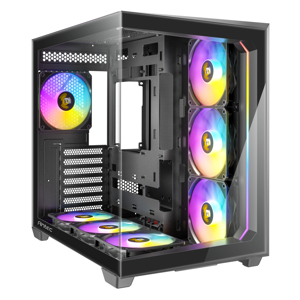 Antec C5 PC case, Midi-Tower, ATX, RGB, Tempered Glass - black : image 7