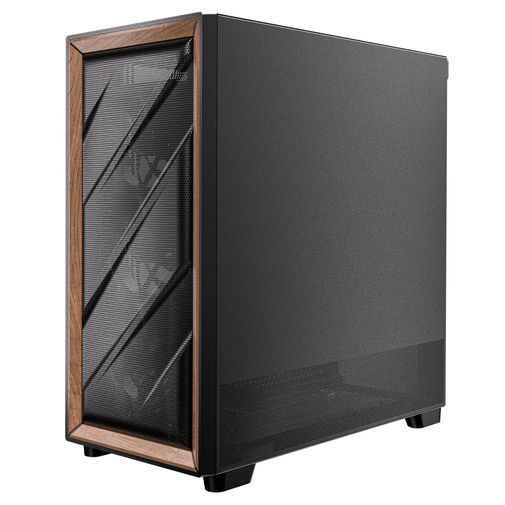Antec Flux PC case, midi tower, E-ATX, tempered glass black