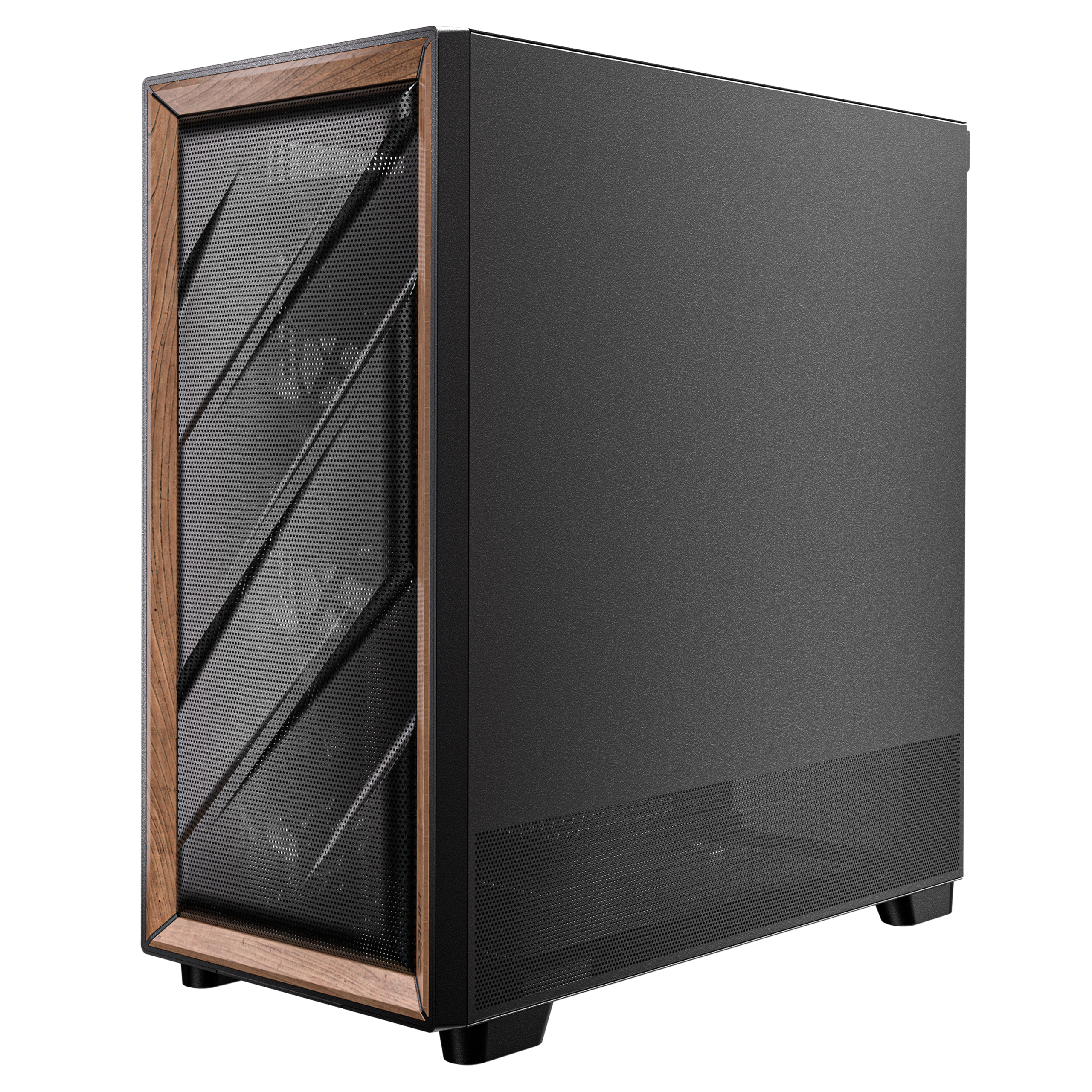 Antec Flux PC case, midi tower, E-ATX, tempered glass black