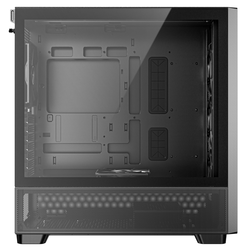 Antec Flux PC case, midi tower, E-ATX, tempered glass black