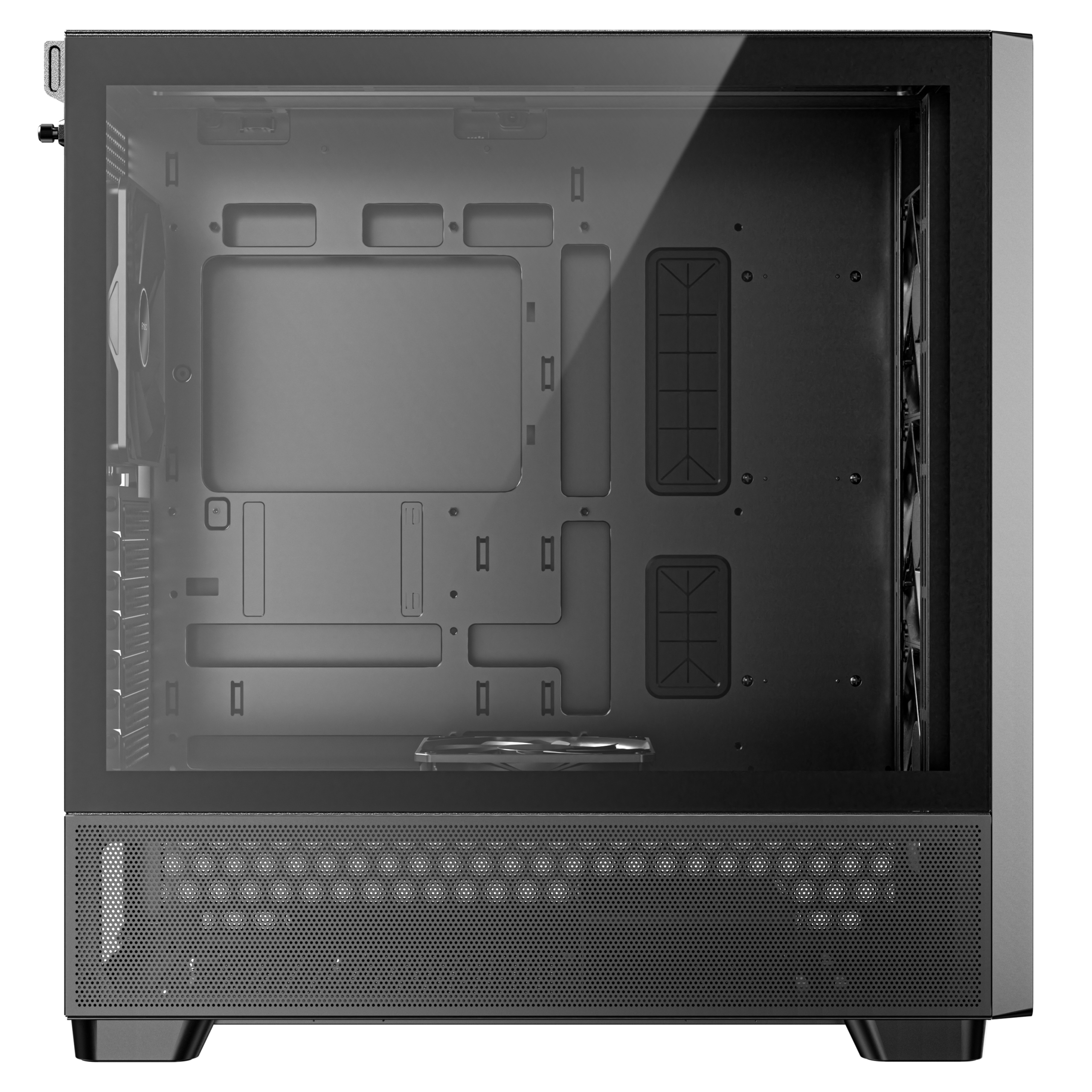 Antec Flux PC case, midi tower, E-ATX, tempered glass black