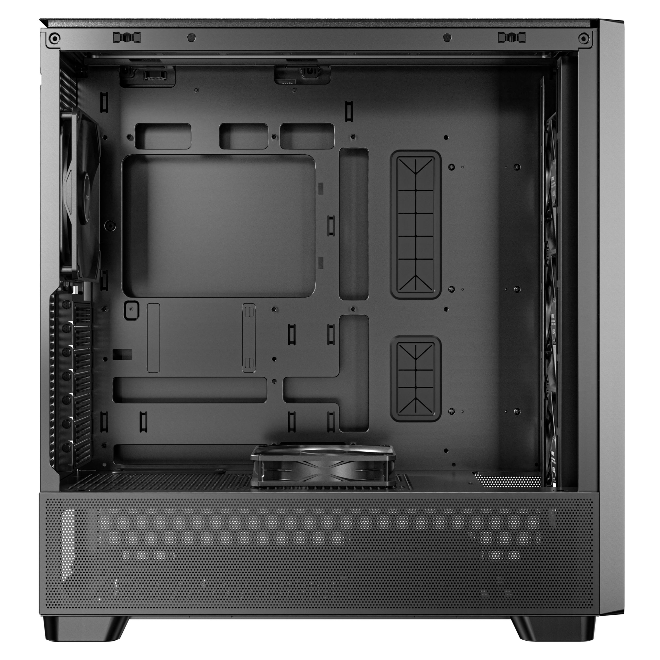 Antec Flux PC case, midi tower, E-ATX, tempered glass black