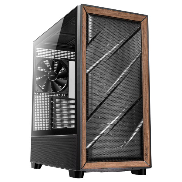 Antec Flux PC case, midi tower, E-ATX, tempered glass  black