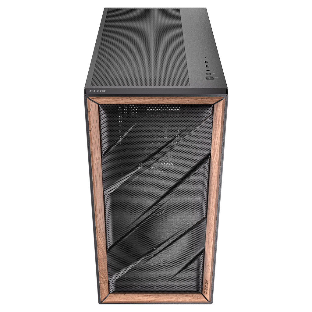 Antec Flux PC case, midi tower, E-ATX, tempered glass black