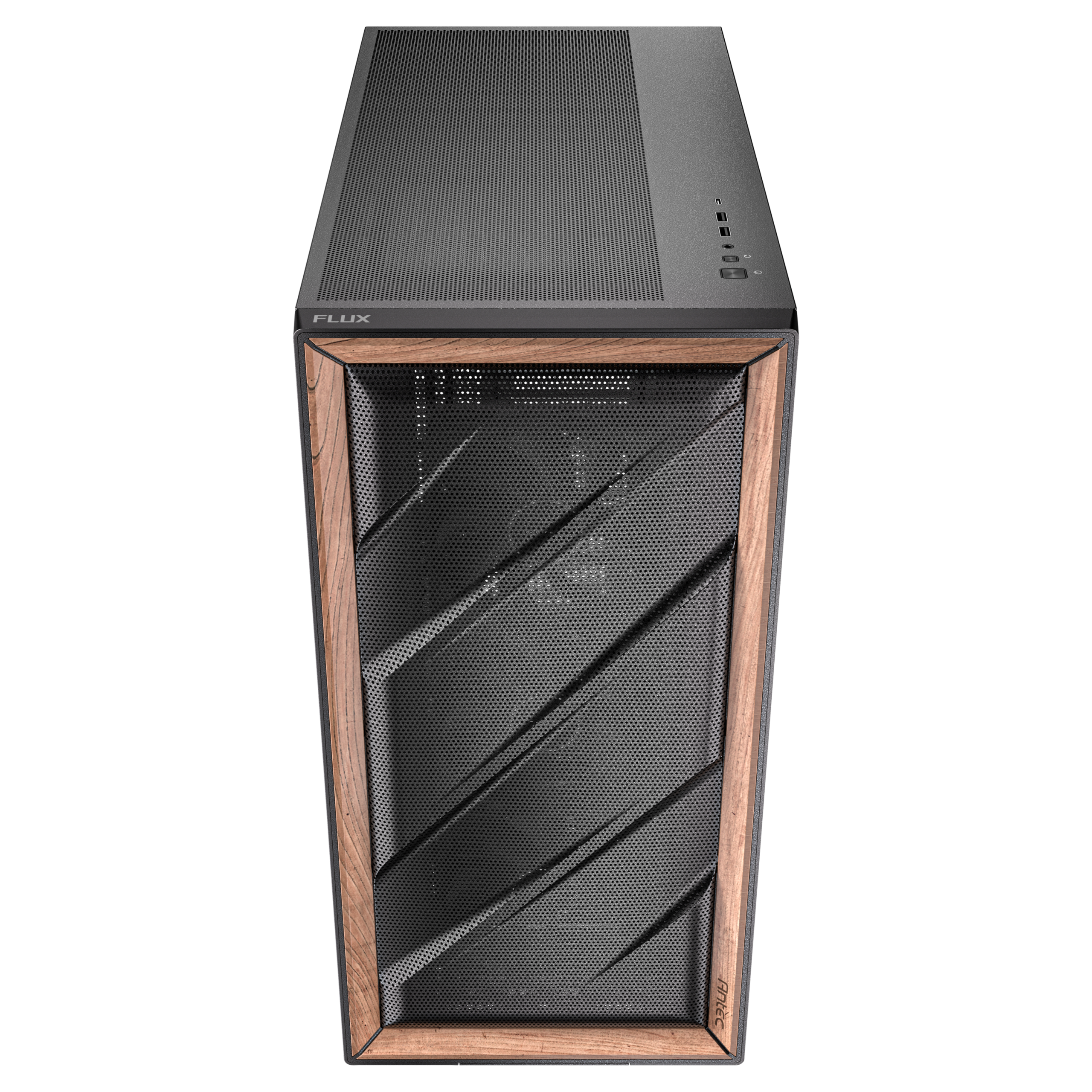 Antec Flux PC case, midi tower, E-ATX, tempered glass black