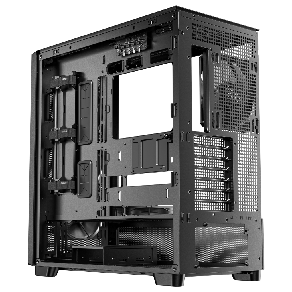 Antec Flux PC case, midi tower, E-ATX, tempered glass black