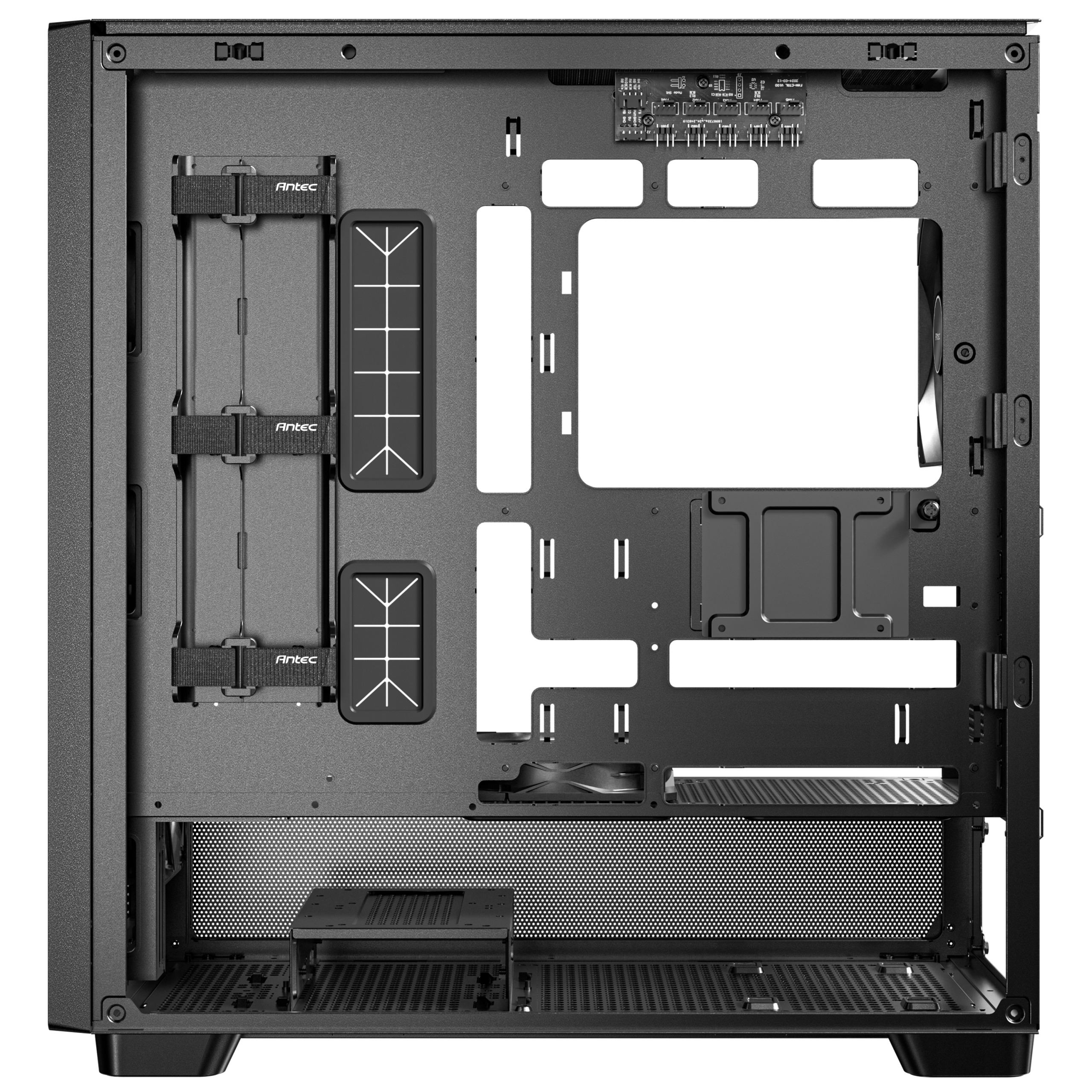 Antec Flux PC case, midi tower, E-ATX, tempered glass black